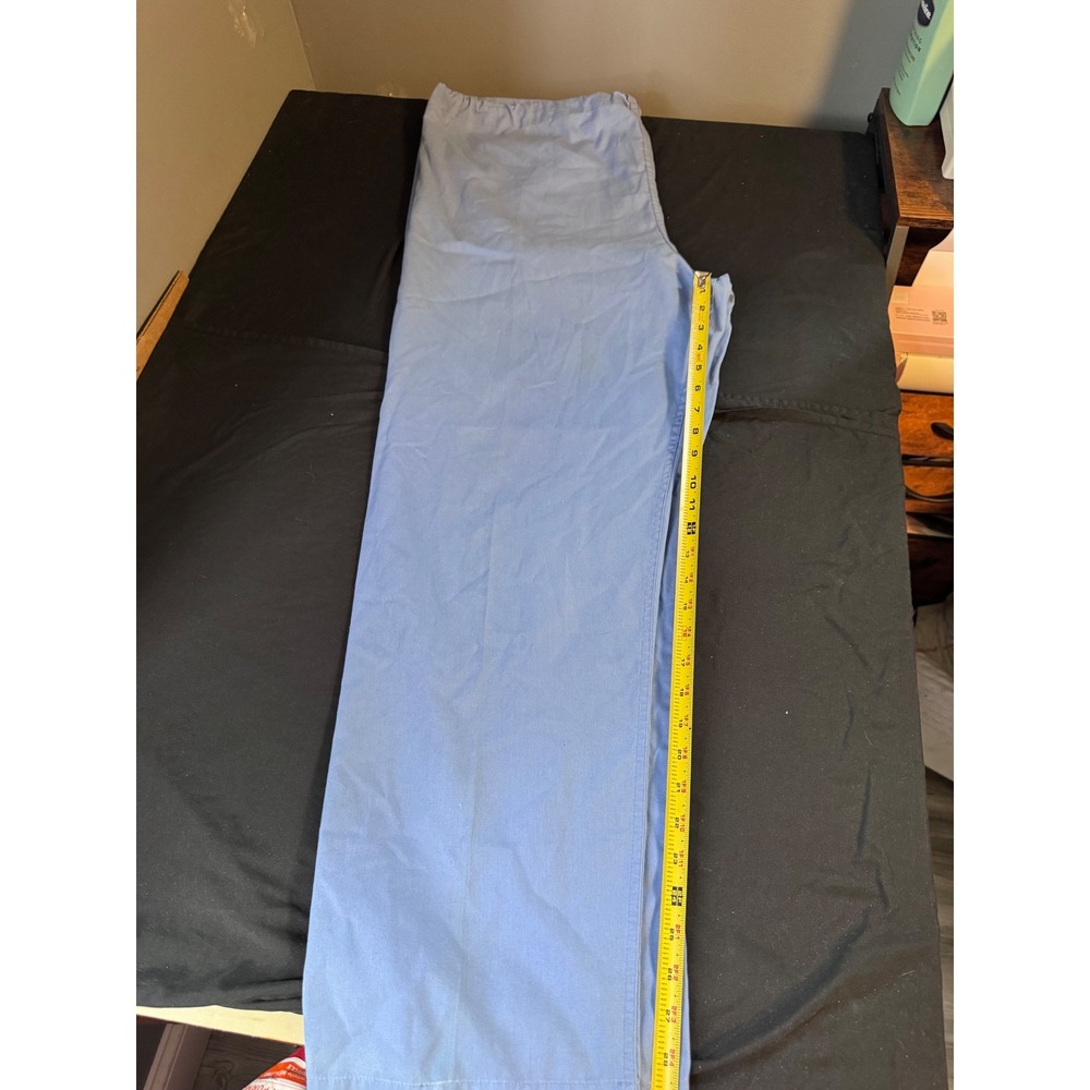 SB Unisex Scrubs Light Blue Elastic Waist Pants Size Large RN 52469 945 CIE 1